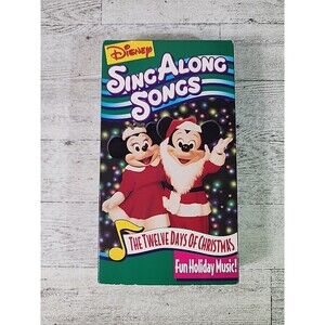 Disney's Sing Along Songs "The Twelve Days Of Christmas" VHS Tape 1994 Vintage
